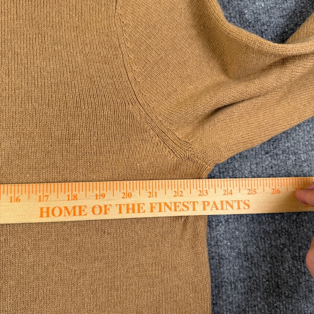 Patagonia Recycled Cashmere 1/4 Zip Sweater Mens L Brown Pullover Knit 50600 - Picture 8 of 11
